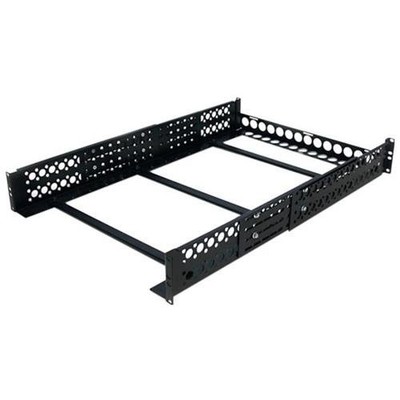 StarTech UNIRAILS2U 19'' Adjustable Depth Rack Rails - Black
