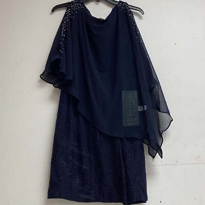 dj jaz navy blue dress DJ Jaz Navy Blue Dress Size 16