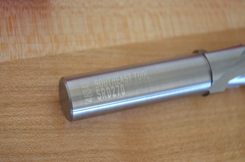 New Southeast Tool SRD270 Solid Carbide 2-Flute Downcut Router Bit 9/16" Cut dia - Picture 4 of 8