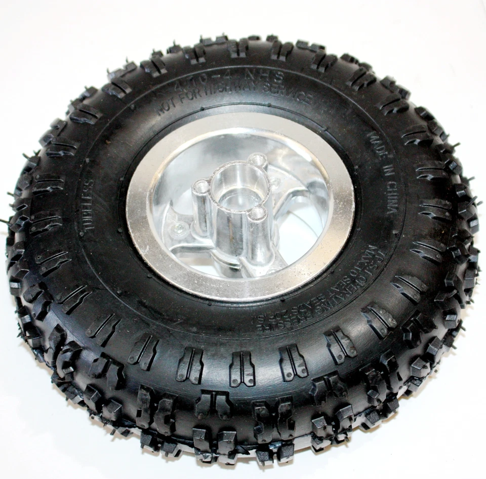 4.10 - 4 Inch Rear Back Wheel Rim Tyre Tire 49cc Mini Quad Dirt Bike ATV Buggy - Image 2 of 4