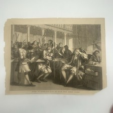 Antique 1800s Tom Idle Brought Before Alderman Goodchild Engraving Print