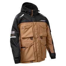 Castle X West Shore Ice Fishing  Jacket. Men's Waterproof Insulated Wood Brown