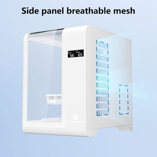 Transparent PC Case With CPU/GPU Temperature LED Display Desktop Computer To _xa - Afbeelding 10 van 14
