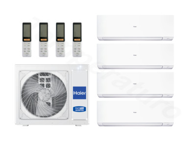 Haier Expert 4-Raum Multisplit Klimaanlage 2x 2,8 + 2x 3,5 kW A++/A+ WiFi R32