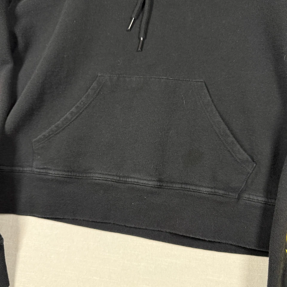 Hot Topic пуловер женщин маленький черный пламени эмо готики гранж панк толстовка с капюшоном Y2K - Изображение 4 из 4