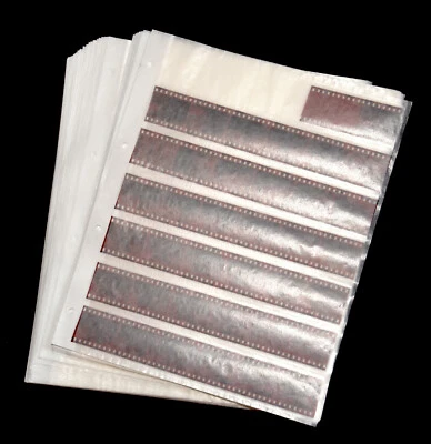 100 buste negative in pergamina per strisce 7x6 KB / guaine negative per piccolo quadro