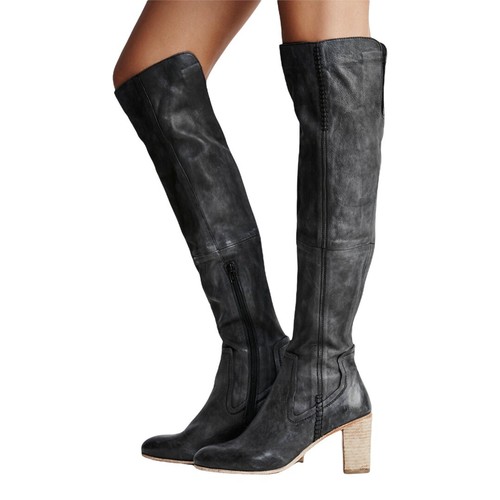 Jack Over the Knee Boots Black 