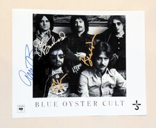 BLUE OYSTER CULT Signed 8x10 ERIC BLOOM buck dharma JOE albert BOUCHARD BOC COA