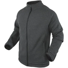 Condor Matterhorn Warm Tactical Fleece Mens Knitted Base Layer Jacket Graphite