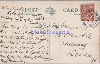 Genealogy Postcard - Denison?, 25 Arthur Road, Holloway, London GL1878