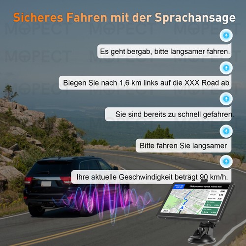 2025 7 Zoll GPS Navi Navigation für Auto Navigationsgerät 8GB EU Karte LKW PKW - Bild 6 von 13