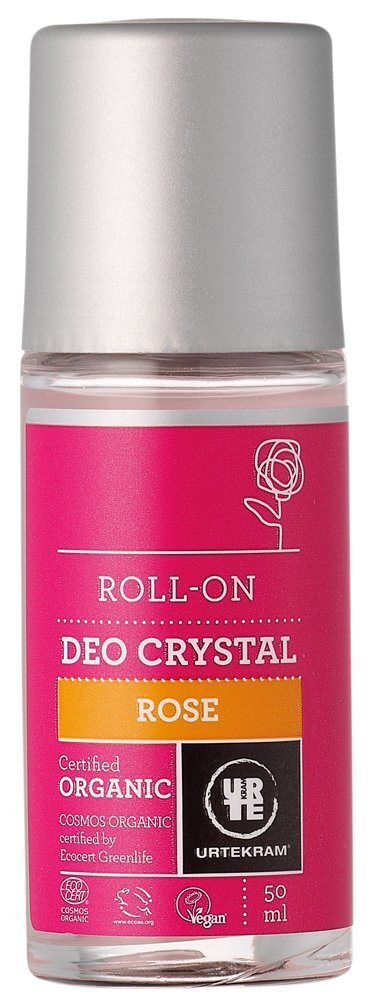 Desodorante de cristal orgánico Urtekram roll on rosa paquete de 50 ml-6