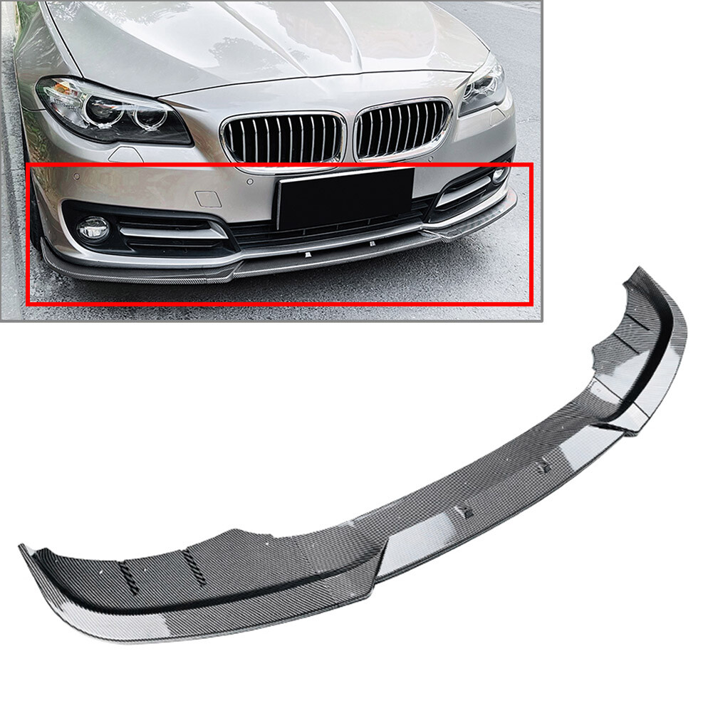 Front Bumper Lip Spoiler Splitter Carbon For BMW 5 Series F10 F11