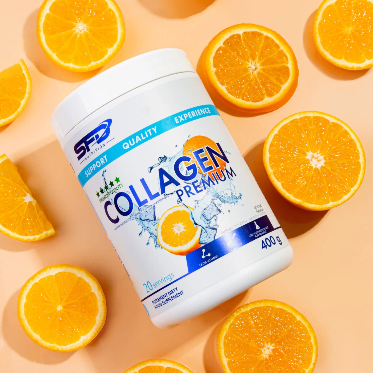 SFD Nutrition Kollagen Pulver Collagen Hyaluronsäure Glucosamin Hyaluronsäure hyaluronic acid