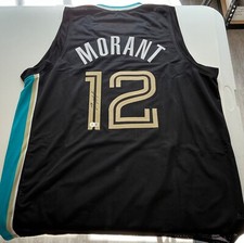 Ja Morant Auto Autograph Signed Jersey Memphis Grizzlies ALT Custom Beckett BAS