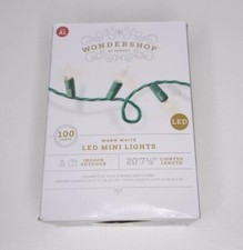 Wondershop 100ct Warm White LED Mini Christmas Lights