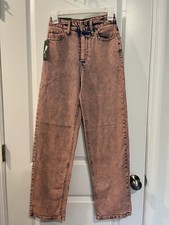 NWT Wild Fable Rose Wash Acid Wash 90's Relaxed Straight Jeans