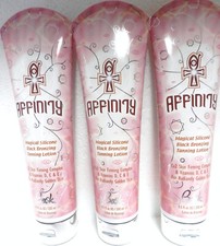LOT OF 3 AFFINITY MAGICAL SILICONE BLACK BRONZER TANNING BED LOTION BY BASK RARE