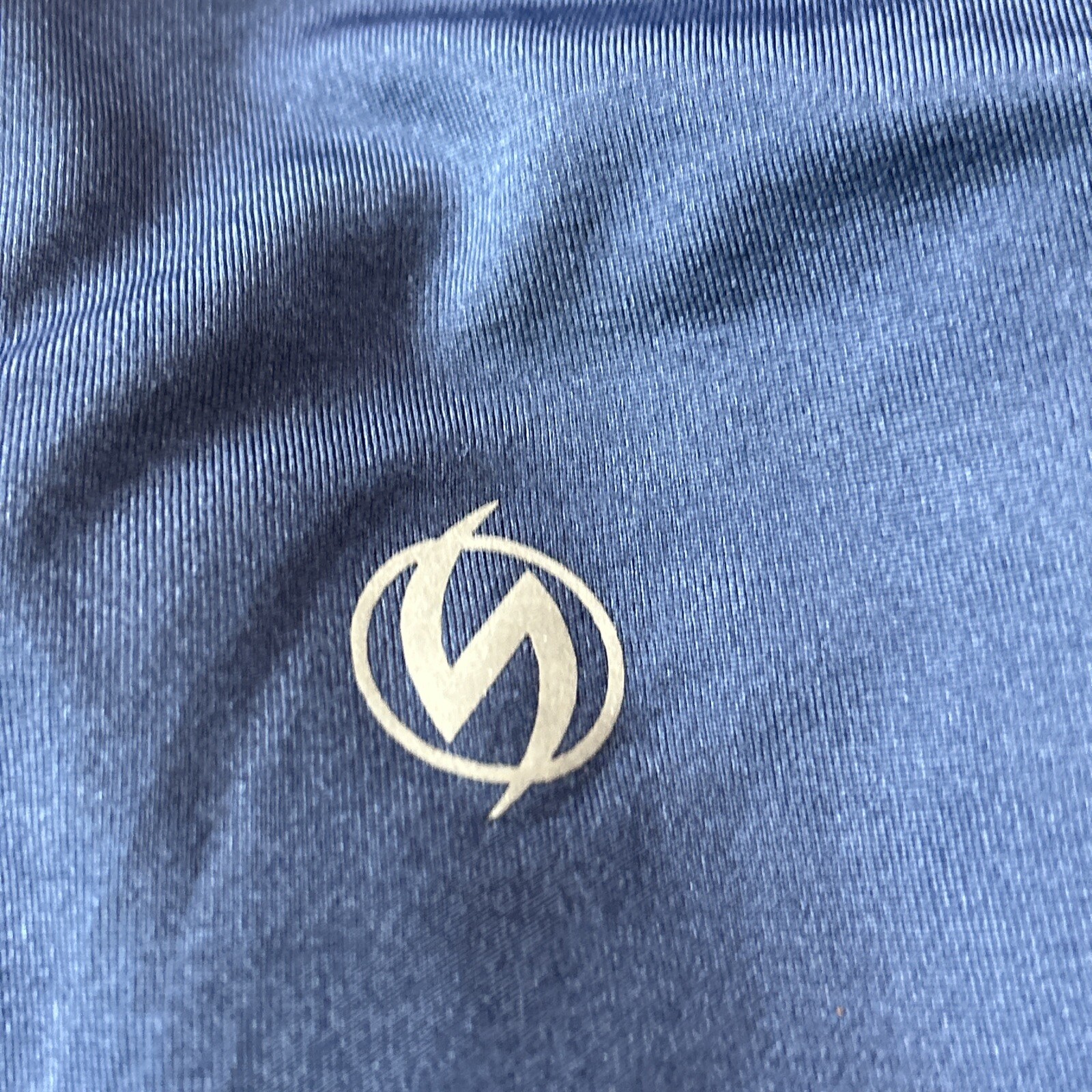 Illuminite 1/4 Zip Active Shirt Men XL Blue Long Sleeve Cycling Reflective