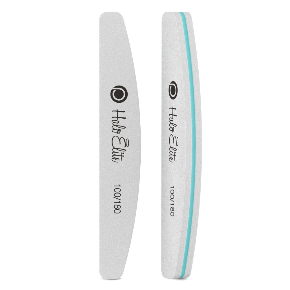 Pure Nails Halo Elite Foam Nail Buffer File 100/180 Grit (Pack of 2)