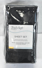 Truly Soft Everyday Sheet Set Wrinkle Resistant Queen Size Black SS1658BKQN-4700