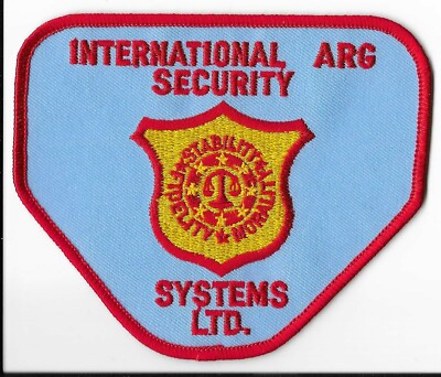 International ARG Security Systems Ltd. Shoulder Patch V1
