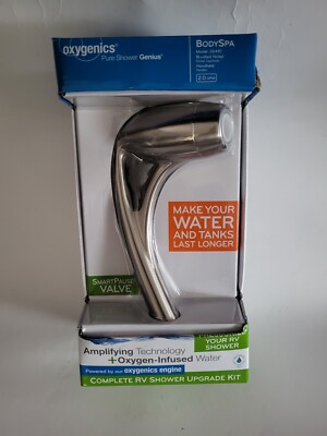 Oxygenics Body Spa Model 26781 White Complete RV Shower Upgrade Kit Handheld New