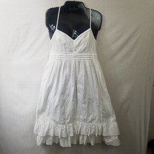 Gap Eyelet Scalloped Ruffled Spaghetti Strap Dress Size 6