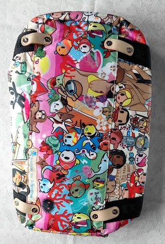 Tokidoki Collaboration Lesportsac Boston Bag USED good condition JAPAN LIMITED - Picture 4 of 7