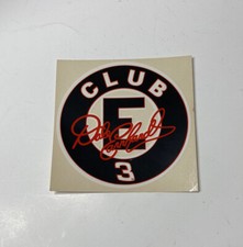 NEW 1990'S FAN CLUB  E  DALE EARNHARDT BLACK 3 LOGO 5  ROUND STICKER DECAL