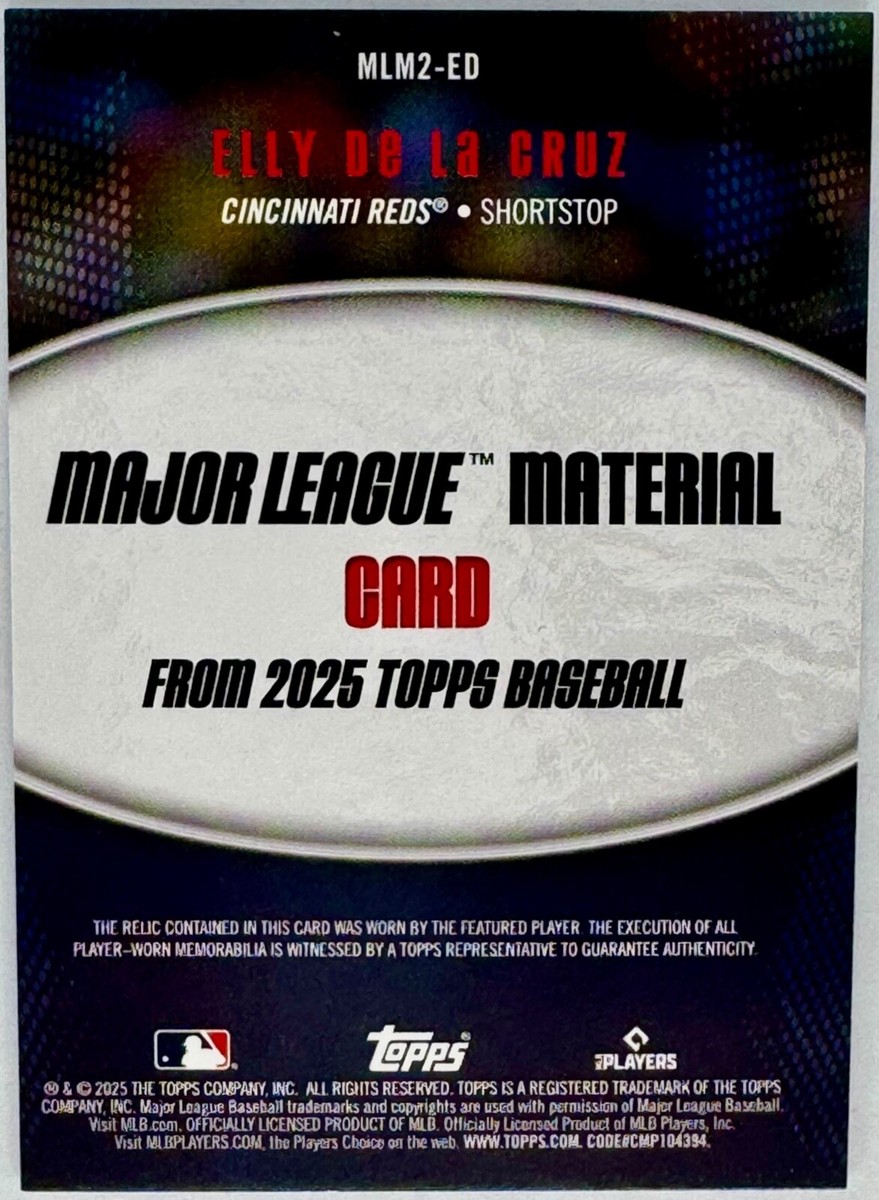 2025 Topps Series 2 - Major League Material #MLM2-ED Elly De