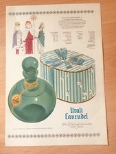 ORIG REKLAME WERBUNG 1954  URALT LAVENDEL  Der Duft nach Sauberkeit und Frische