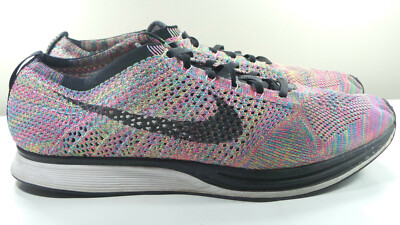 NIKE 2015 AIR FLYKNIT RACER RAINBOW MULTI COLOR 13 SAFARI MAX 90 1 PLUS PRESTO