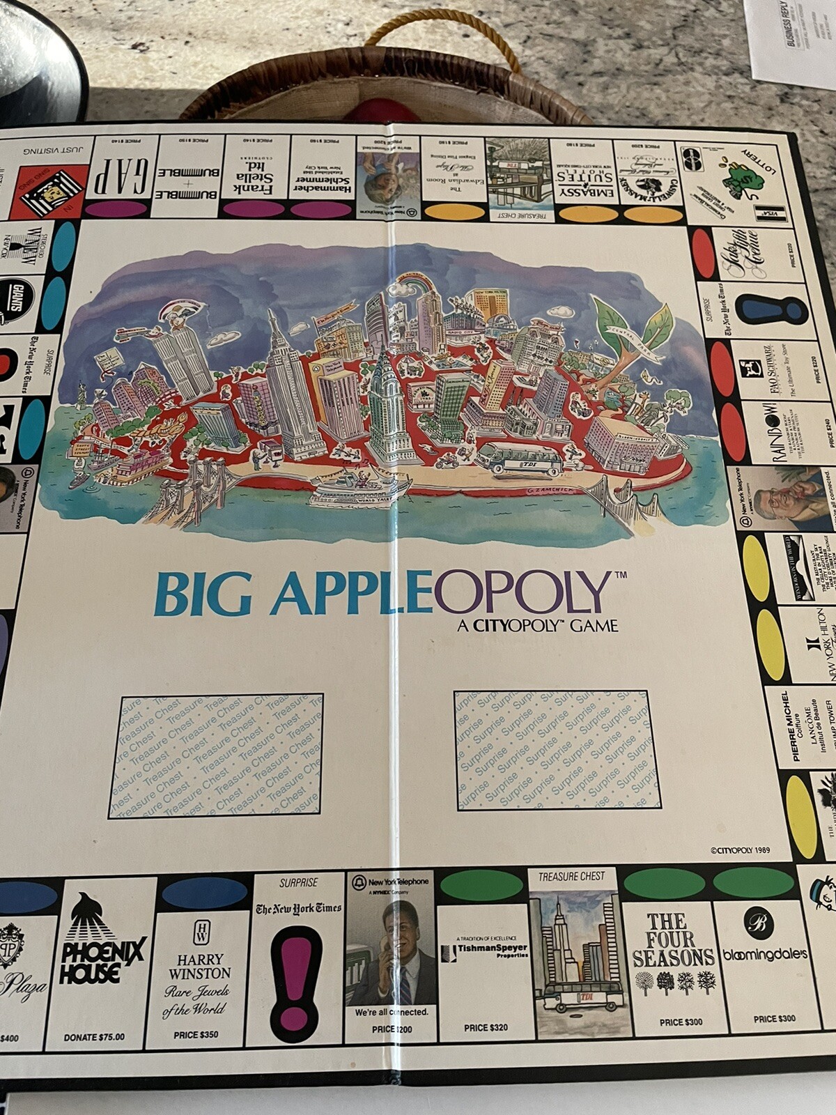 ORIGINAL, 1989, BIG APPLEOPOLY, BOARD GAME, USA, New York themed