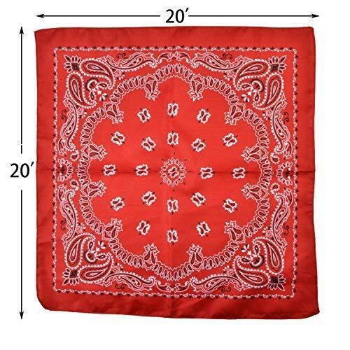 Joyin Toy Pack of 12 Childs Straw Cowboy Hats with Bandannas (6 Red &... - Afbeelding 7 van 8
