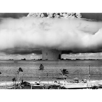Atomwaffe Explosion Operation Kreuzung Foto riesiges Wandbild Poster Druck