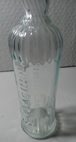 Vintage James Plagniol Glass Bottle Olive Oil France Embossed Advertising - 第 5/5 張圖片