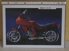 Motorrad Prospektblatt BMW K 75 RT - 1993 / Prospekt K75RT
