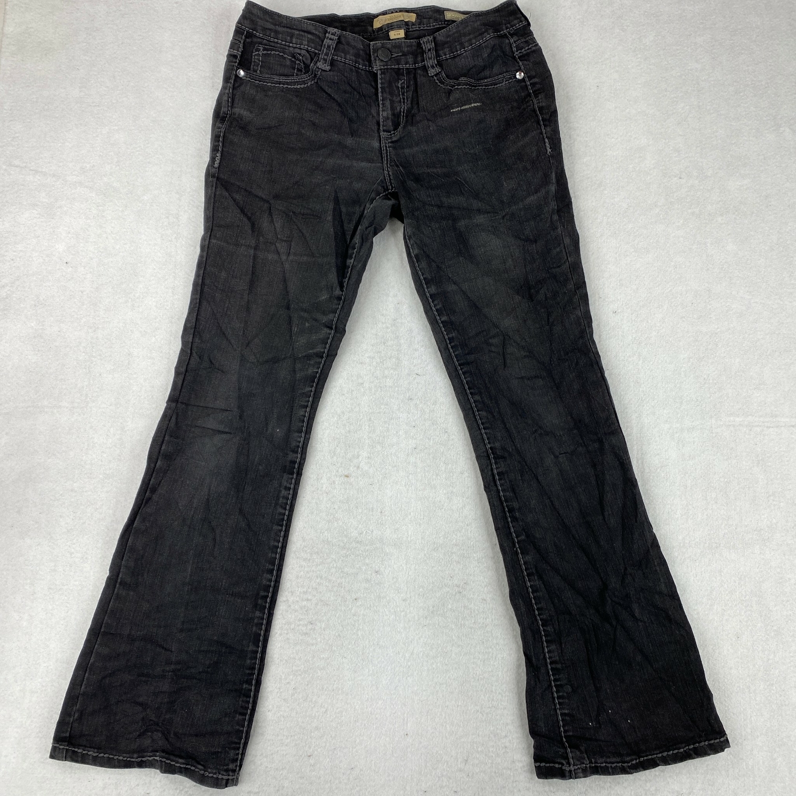 Nine West Vintage Bootcut Jeans Womens 28/6 Regular Black