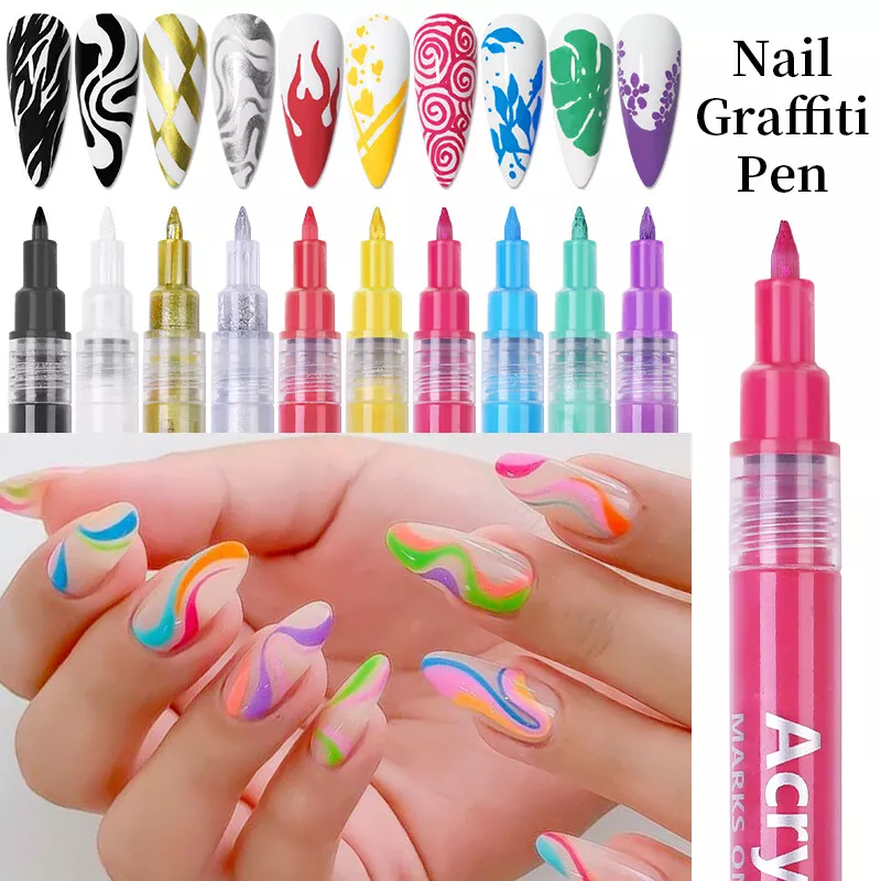 Pen for 3D Nail Art DIY Nail Polish Pen Drawing Painting Manicure