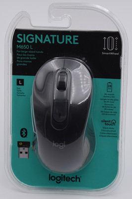 Logitech SIgnature M650 L Wireless Mouse - Graphite - 910-006231 new