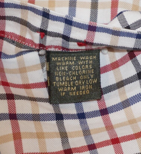 Orvis Button Down Hemd Herren Large Mehrfarbig Kariert Baumwolle - Bild 7 von 10