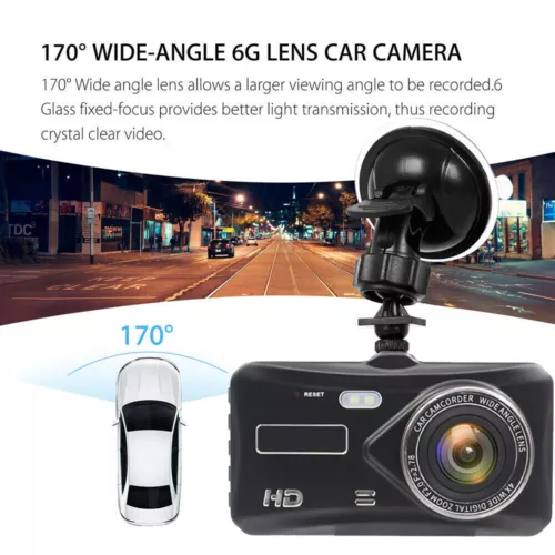 4" Dash Cam Pro Car Camera Recorder Dual Front and Rear HD 1080P Night Vision UK - Picture 9 of 14