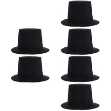 3 Count Miniature Top Hats for Dolls Dollhouse Accessories Cap Baby