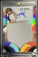 2023 Topps World Baseball Classic Jeff McNeil #WBCRA-JMC WBC Auto Relics /99 USA