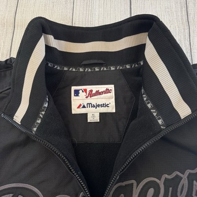 Vintage Majestic Authentic Los Angeles L.A. Dodgers Black Jacket