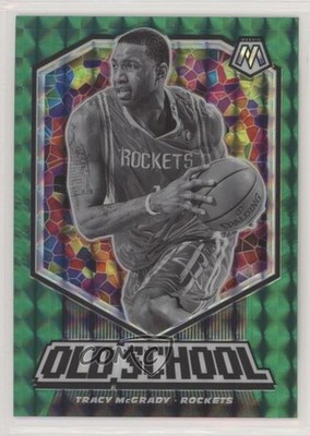 2019-20 Panini Mosaic Old School Green Mosaic Prizm Tracy McGrady #19 HOF 01su