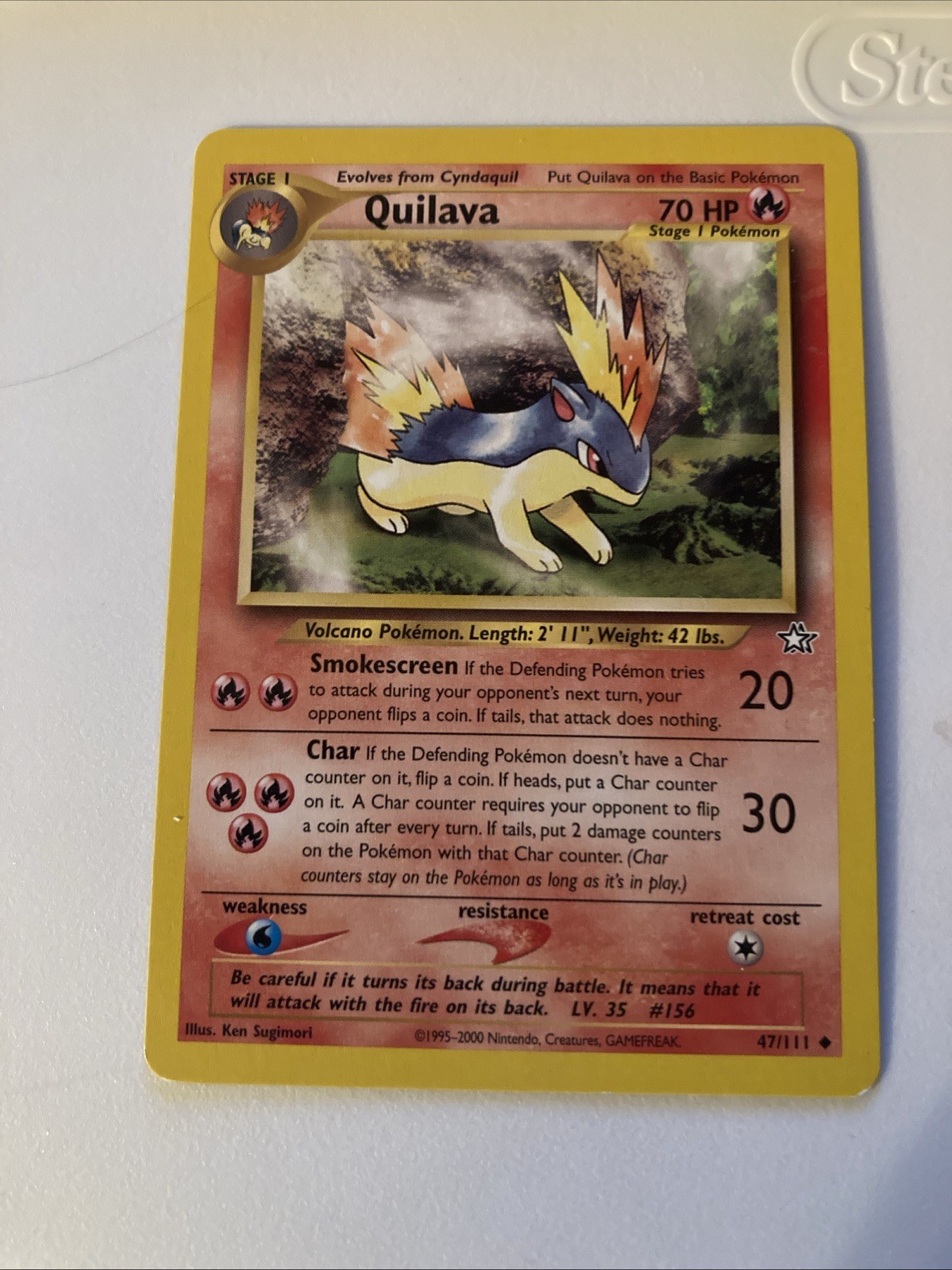 Quilava 1st Edition 47/111 Neo Genesis Vintage Pokemon card *MINT CONDITION*
