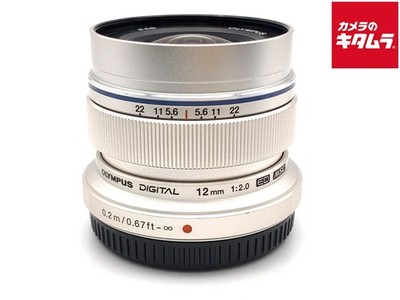 OLYMPUS M.ZUIKO DIGITAL ED 12mm F2.0 SILVER for M4/3 mount -Mint- 2037