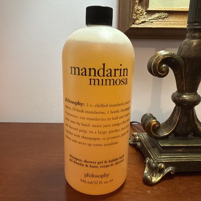 Philosophy MANDARIN MIMOSA Orange Shampoo Shower and Bubble Bath 32 fl oz SEALED
